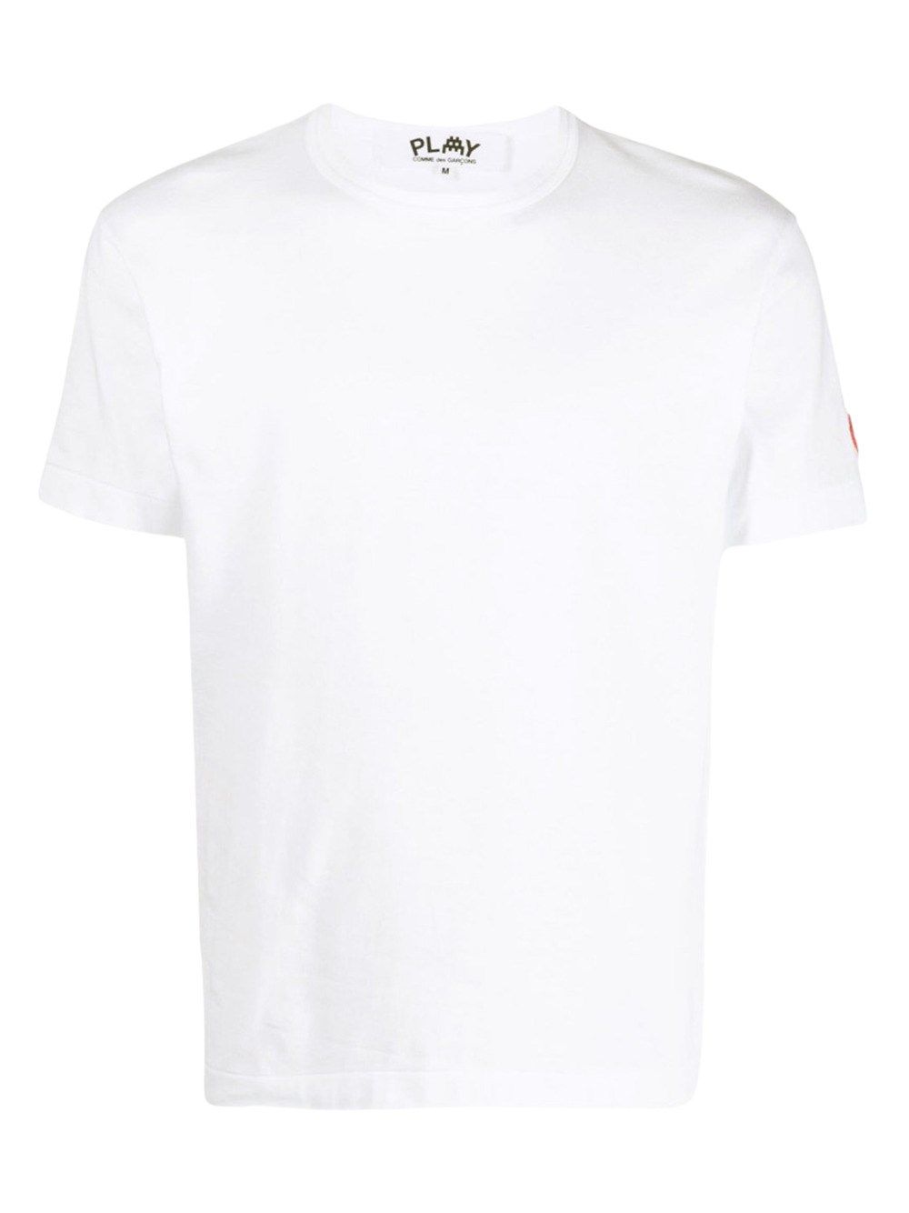 Shop Comme Des Garçons Play Mens T-shirt In White