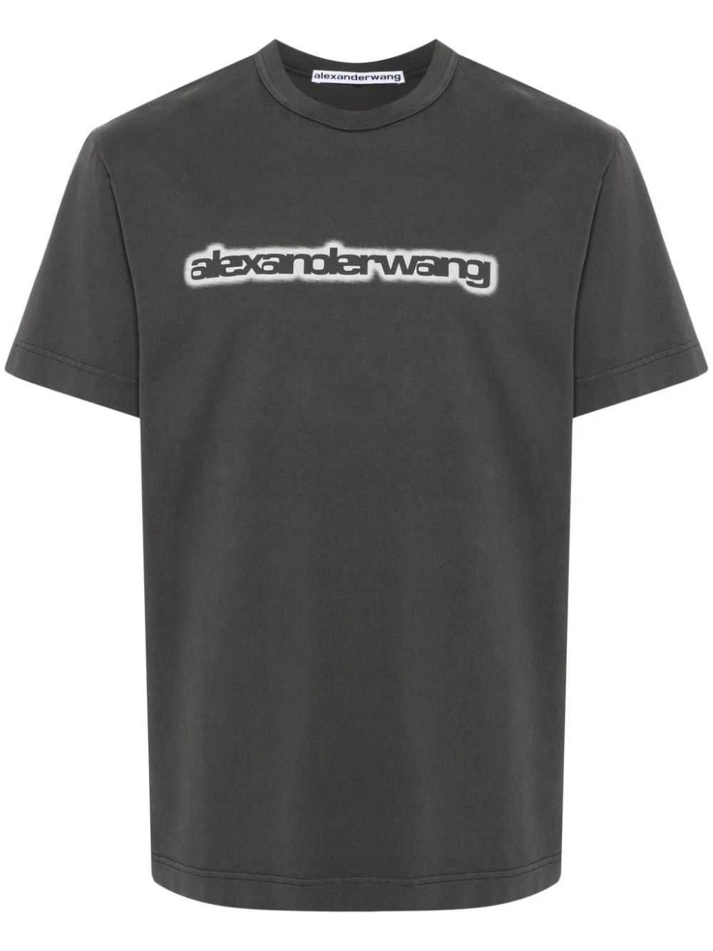 Shop Alexander Wang T-shirt With Print In Grey
