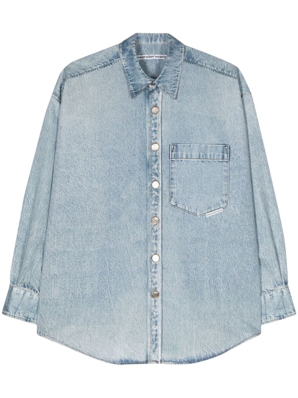 Shop Alexander Wang Shirt In Blue