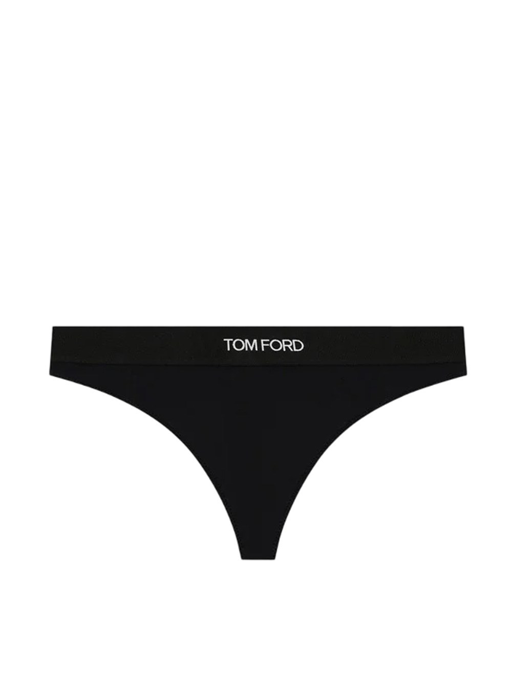 Shop Tom Ford Thong With Logo In Black