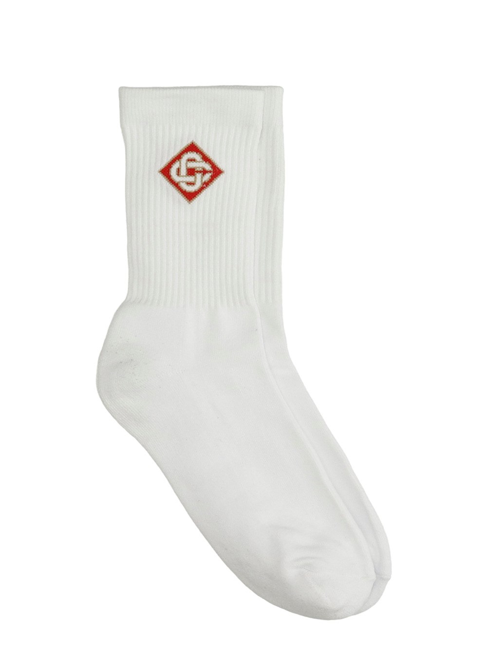 Casablanca White Cotton Socks