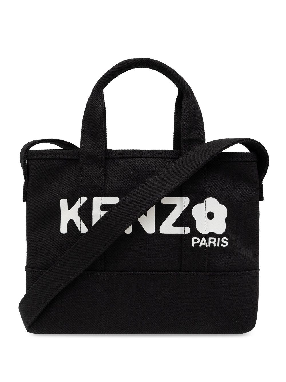 Shop Kenzo Tote Bag With Print In Black