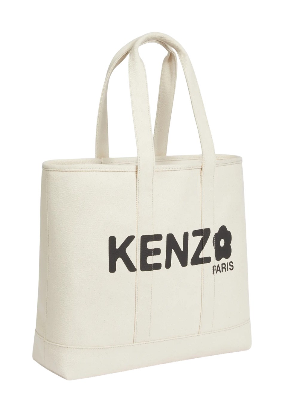 Shop Kenzo Large ` Utility` Canvas Tote Bag In Nude & Neutrals