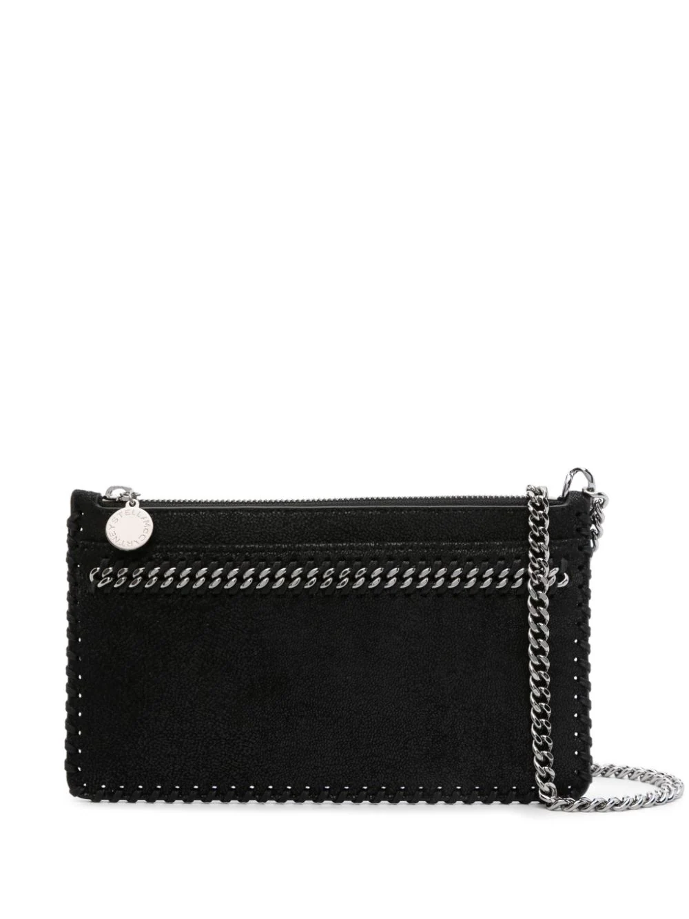 Shop Stella Mccartney Falabella Clutch In Black