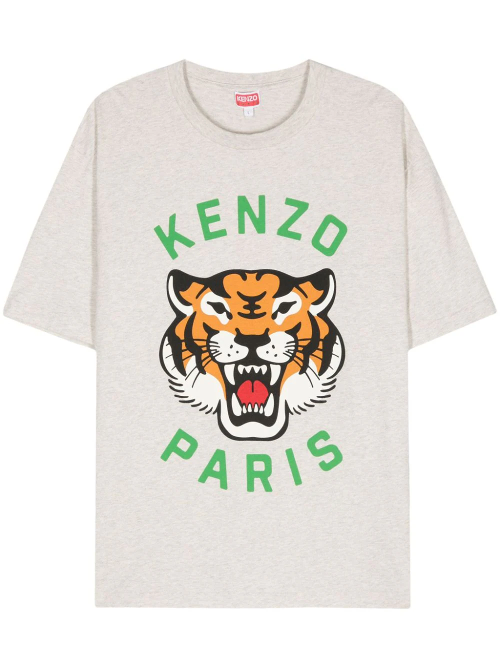 Shop Kenzo Lucky Tiger T-shirt In Grey