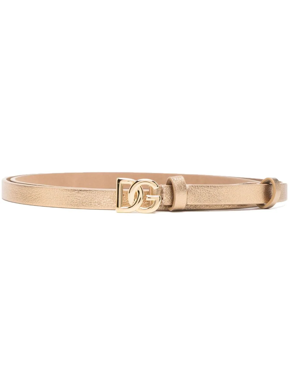 Dolce & Gabbana Happy Garden Belt In Metallic