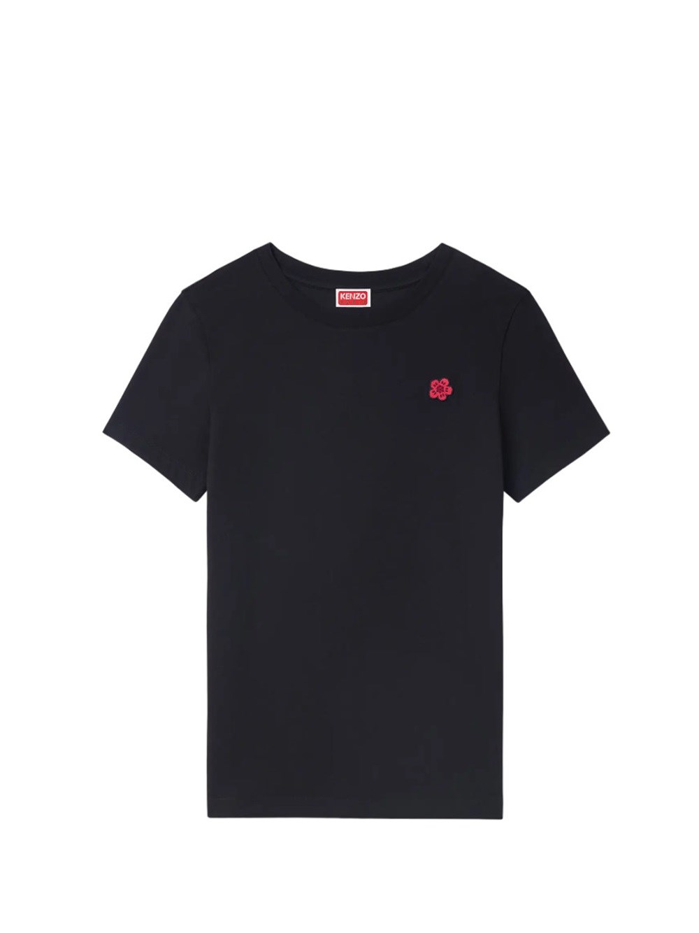 Shop Kenzo Classic Embroidered T-shirt `boke Flower` In Black