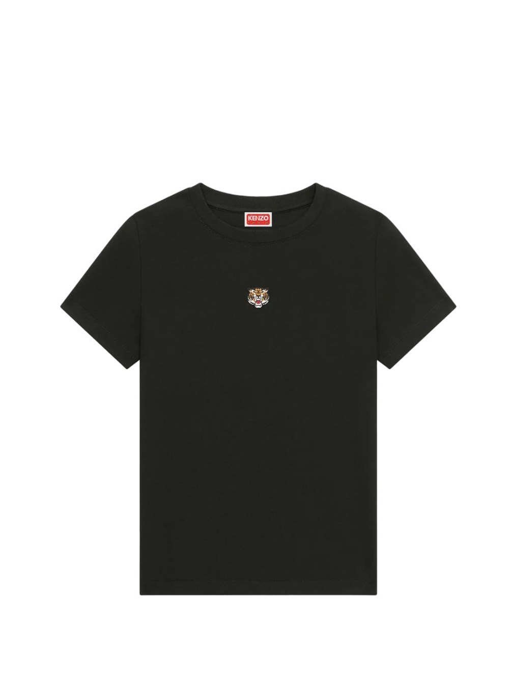 Shop Kenzo Classic T-shirt With `lucky Tiger` Embroidery In Black