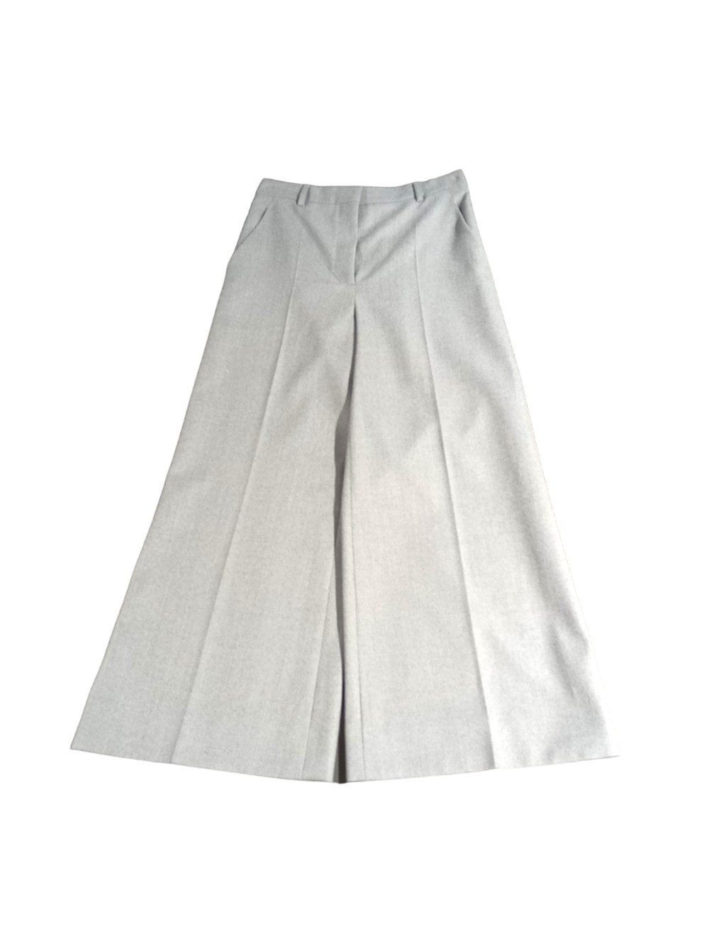 Shop Stella Mccartney Mid-rise Flared Trousers In Grey