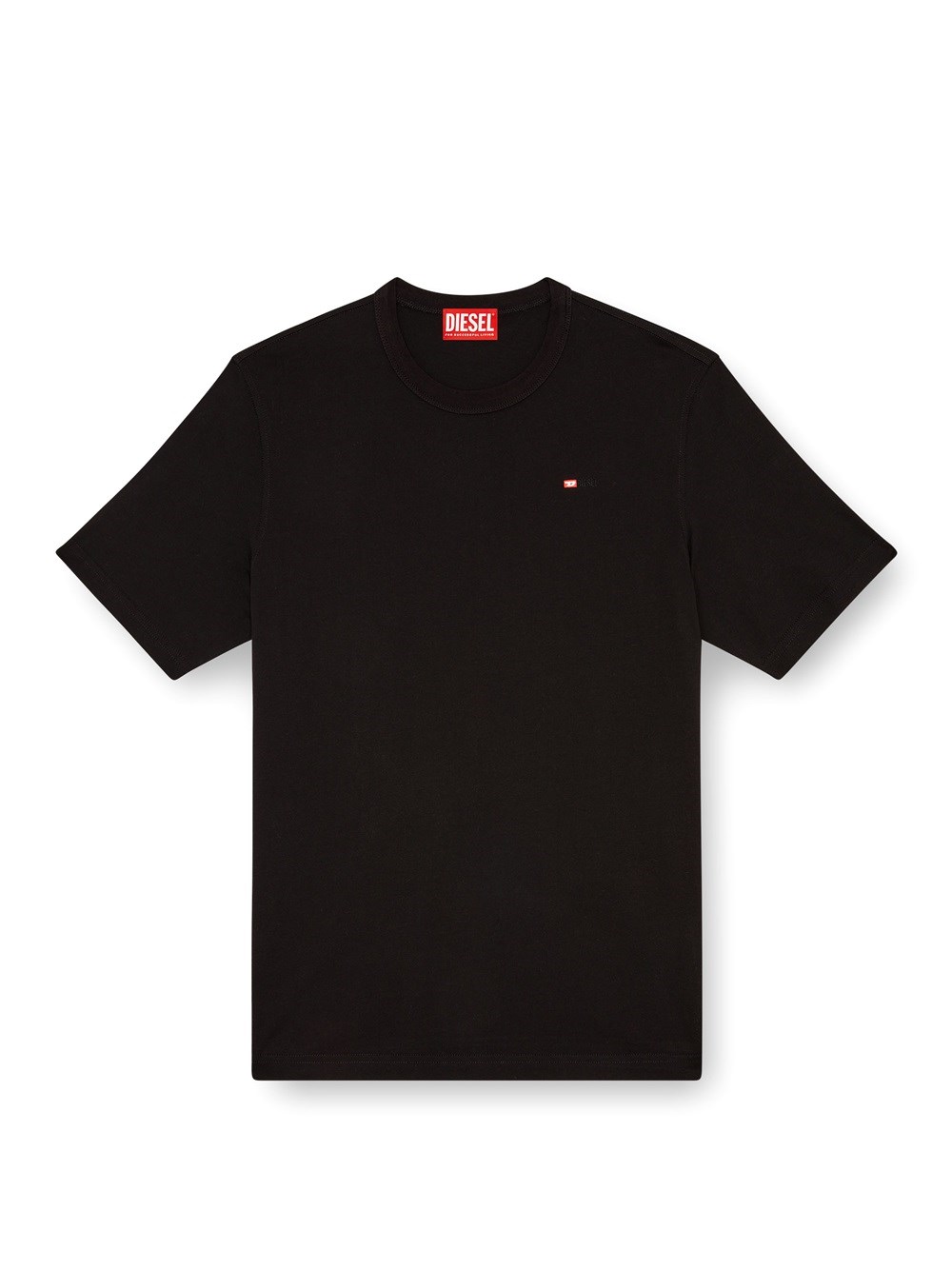 Shop Diesel T-shirt With Applied D Logo In Black