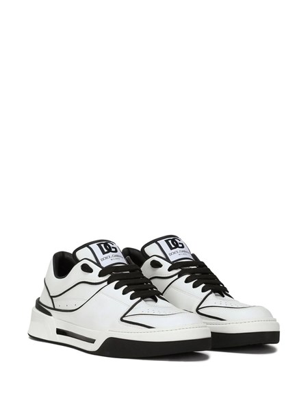 スニーカー DOLCE & GABBANA TWO-TONE LEATHER NEW ROMA SNEAKERS Calfskin New Roma sneakers in White for Men | Dolce&Gabbana® US