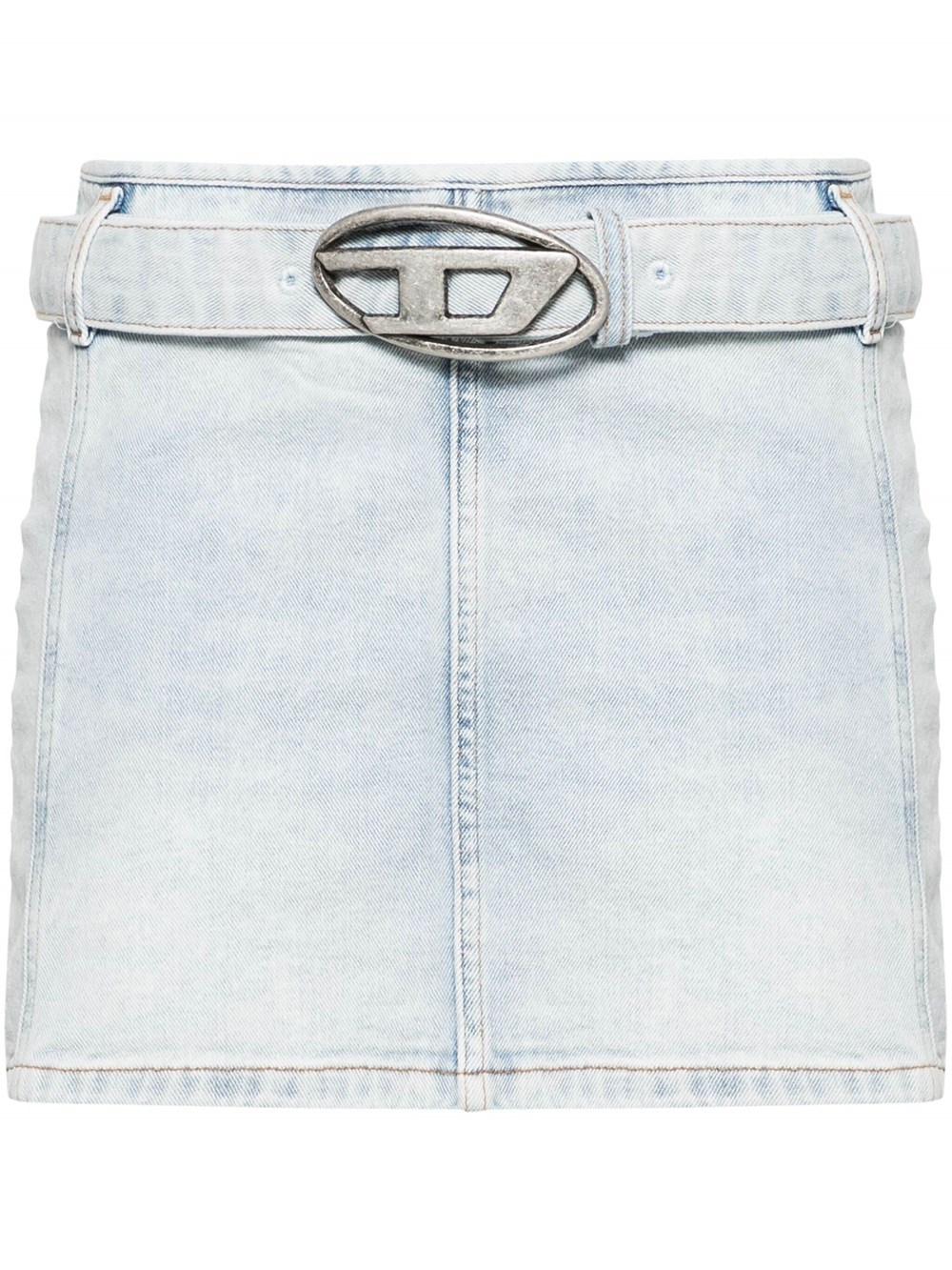 Diesel Denim Mini Skirt In Blue