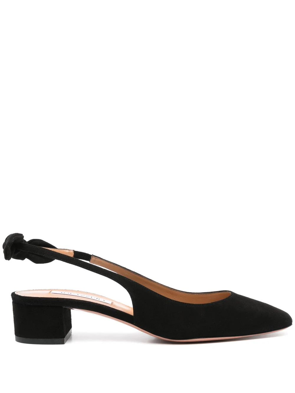 Shop Aquazzura Pumps Very Bow Tie 35mm In Black