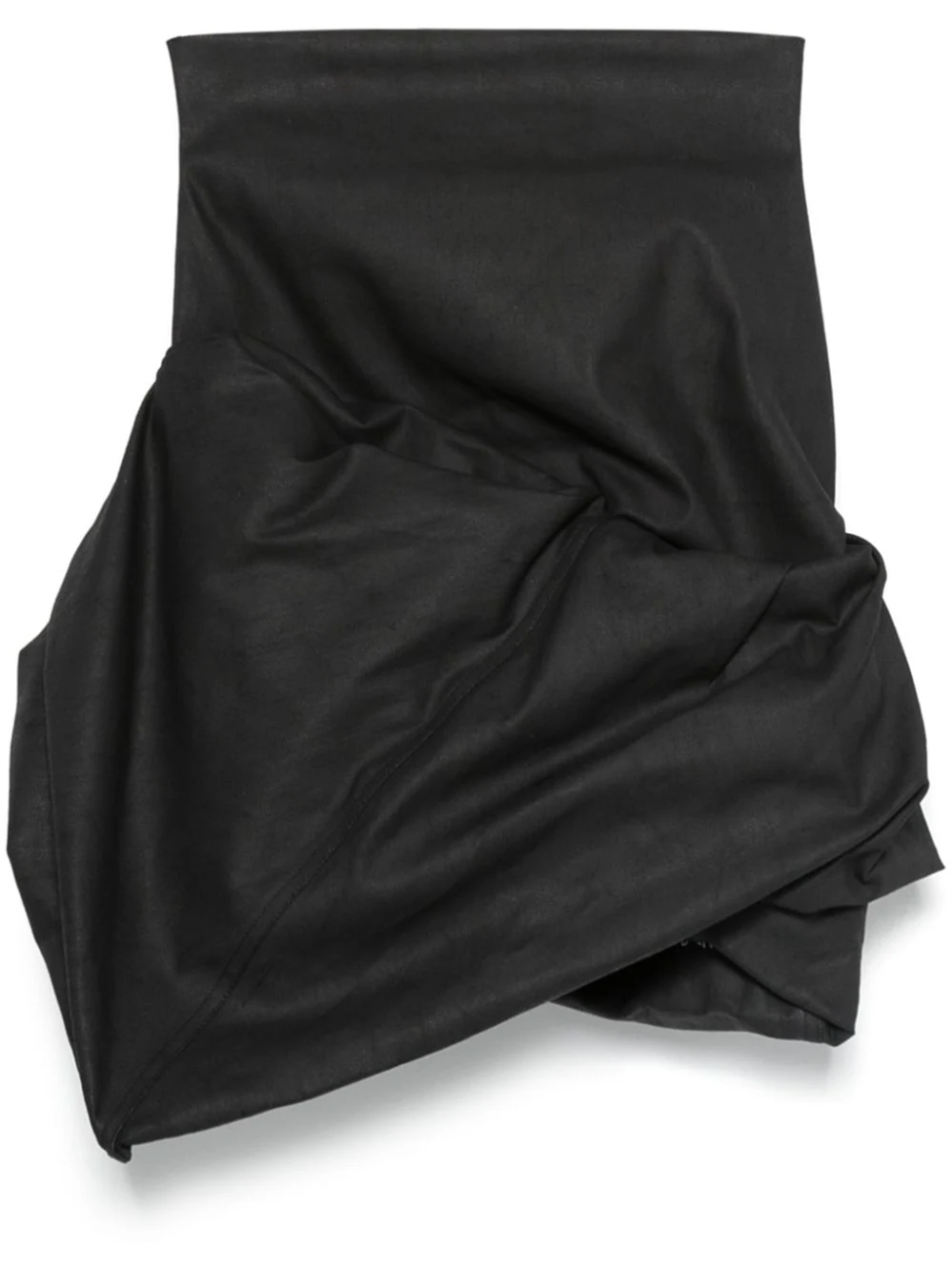 Shop Rick Owens Draped Mini Skirt In Black