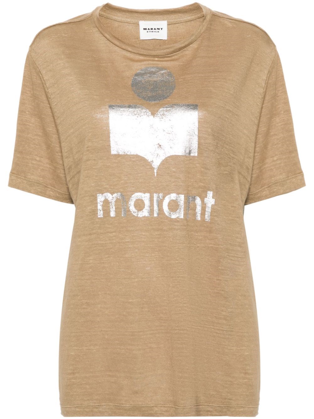 Marant Etoile Zewel T-shirt With Print In Green