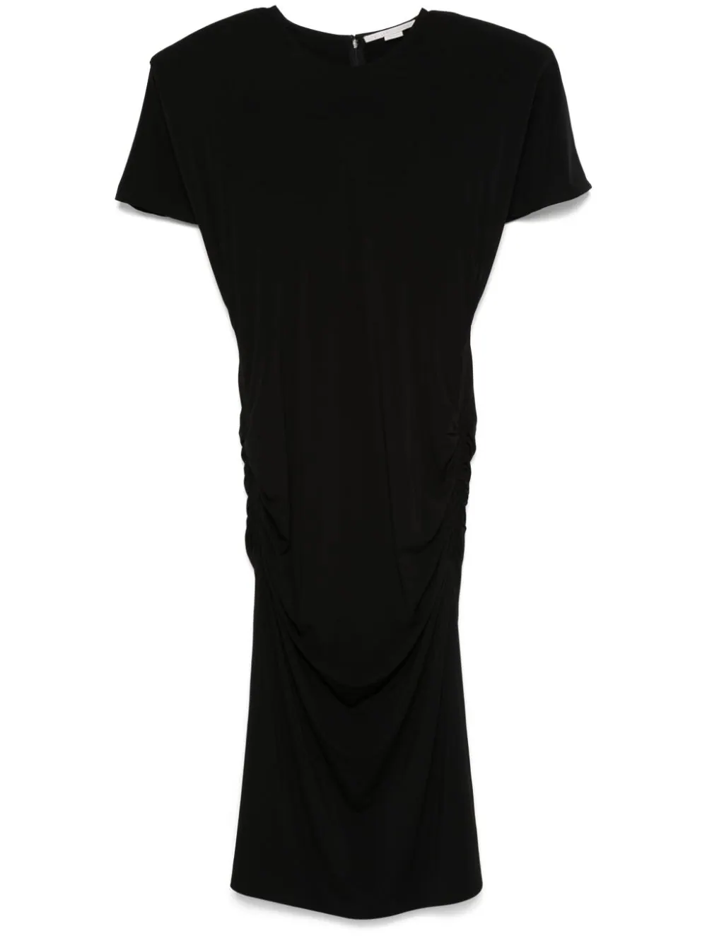 Shop Stella Mccartney Short-sleeved Midi Dress In Black