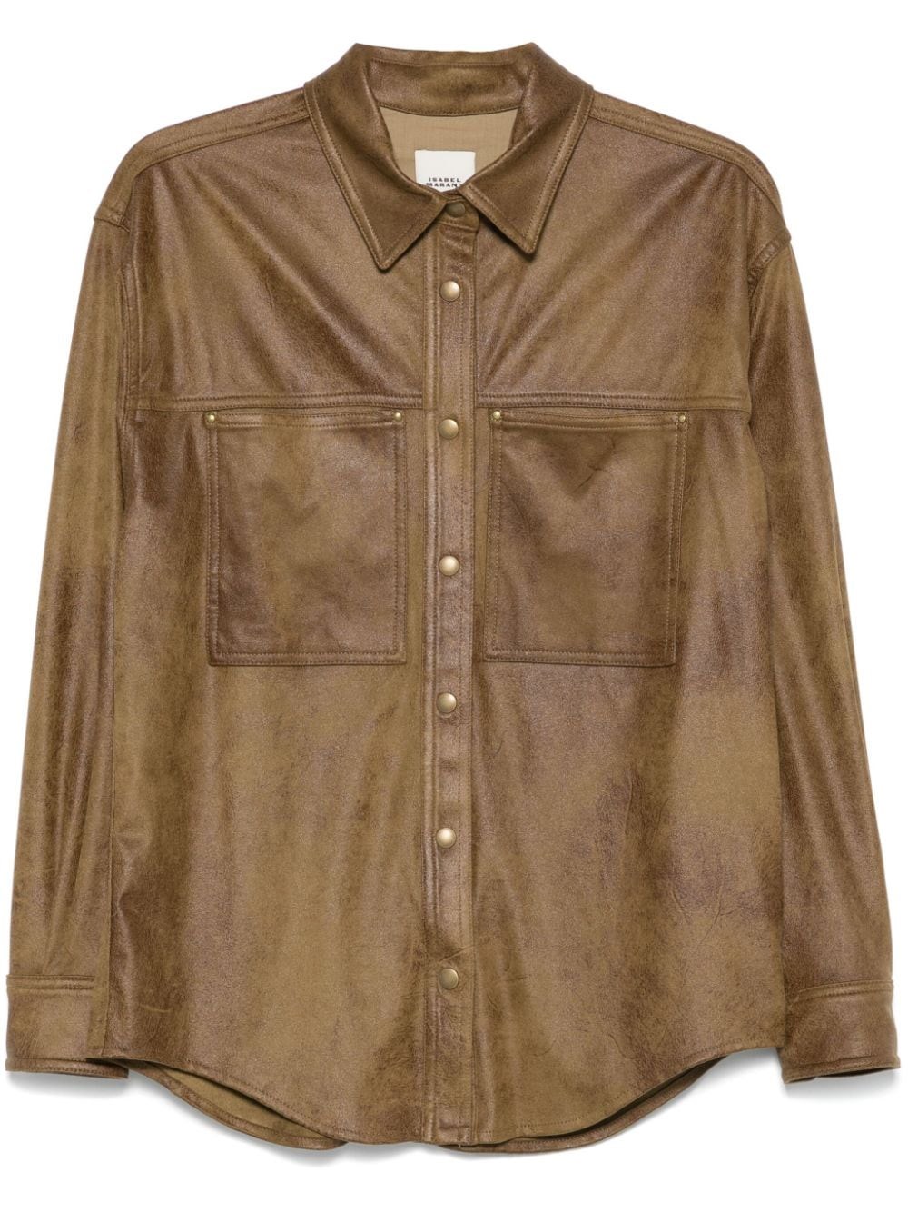 Shop Marant Gabiela Shirt In Brown