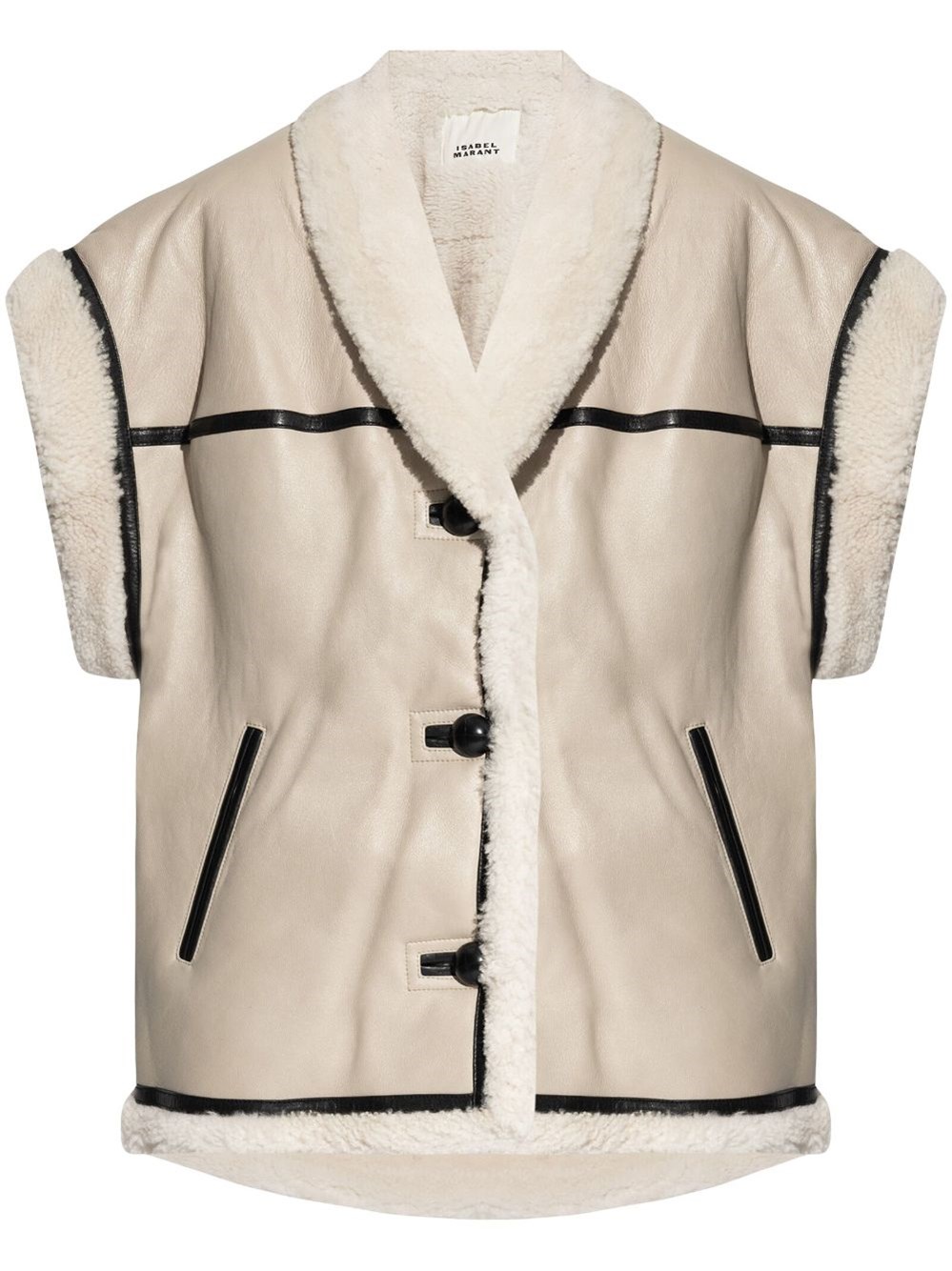 Shop Marant Medilia Vest In Nude & Neutrals