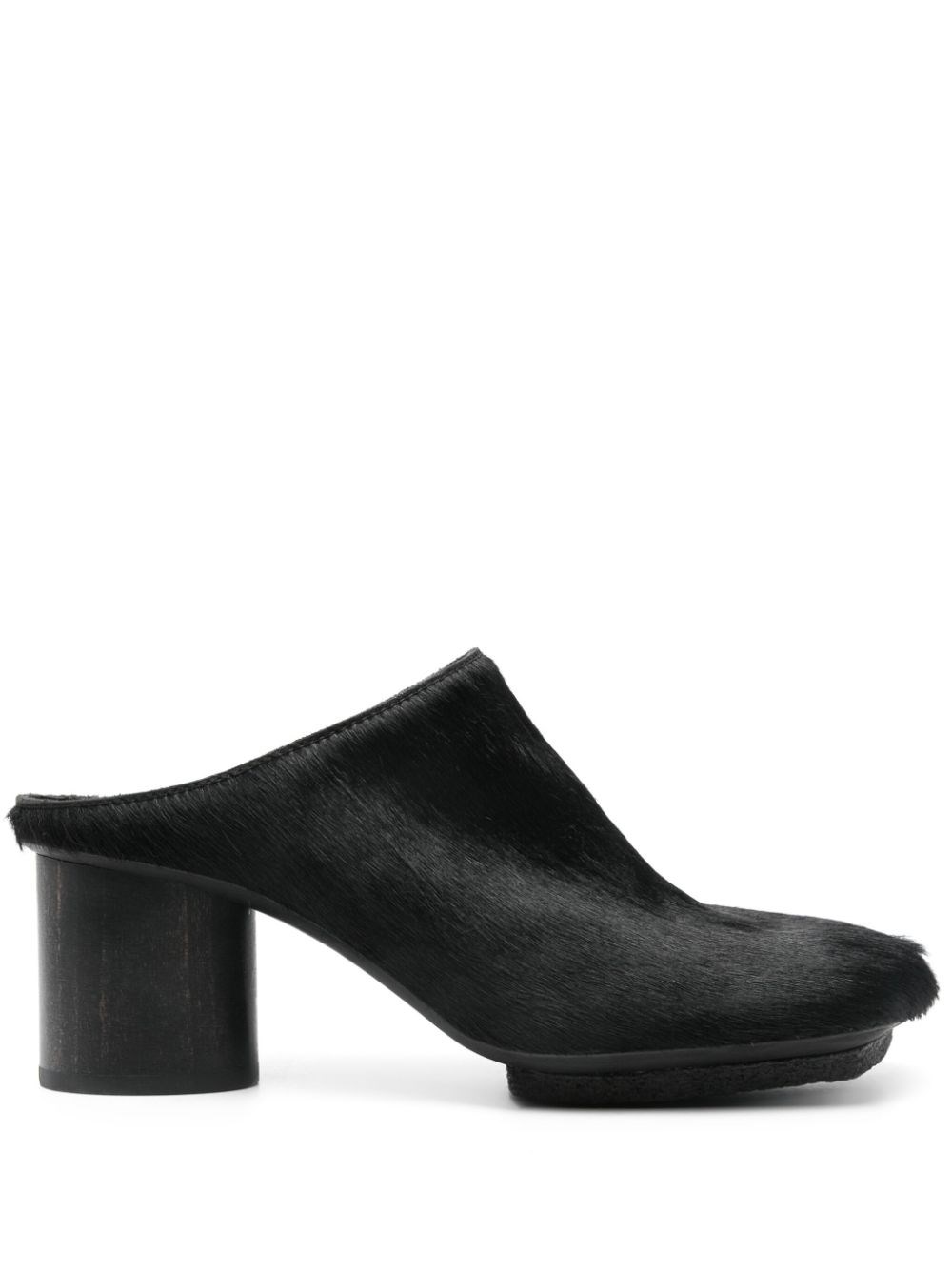 Shop Uma Wang Mules Con Tacco Largo In Black