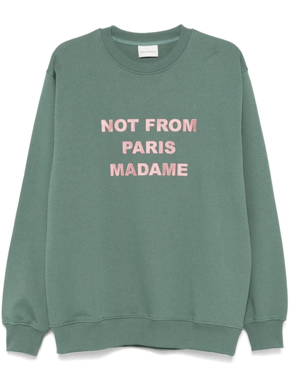 Shop Drôle De Monsieur Sweatshirt With Print In Green