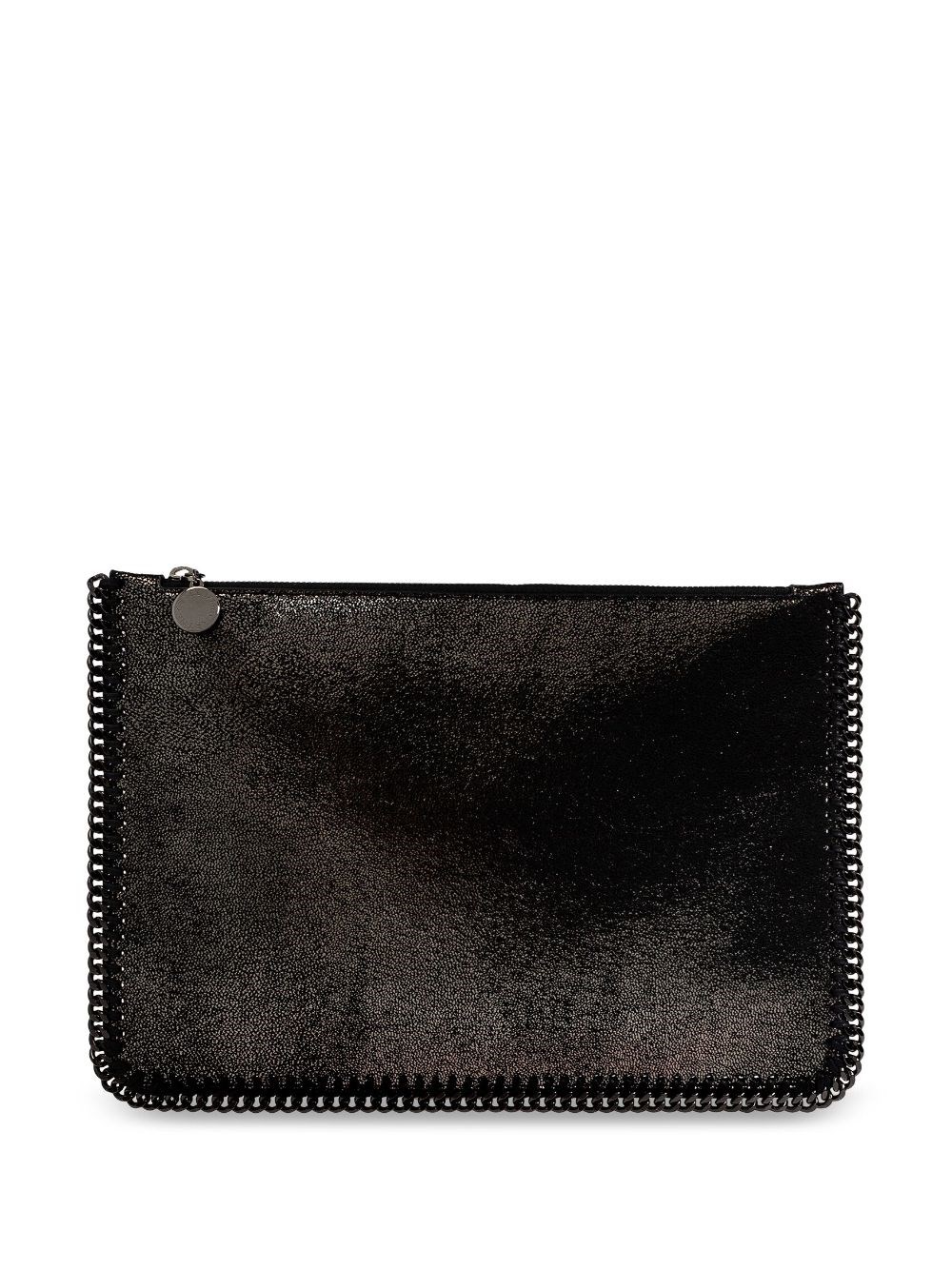 Shop Stella Mccartney Falabella Clutch Bag In Grey