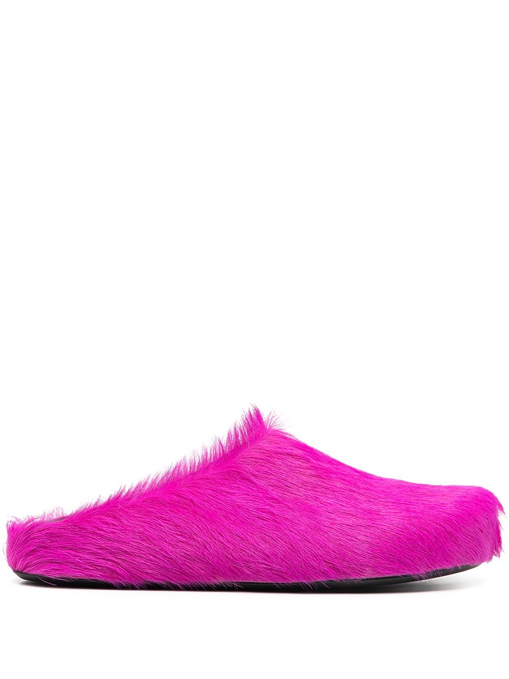 Shop Marni Slippers Fussbet Sabot In Pink & Purple