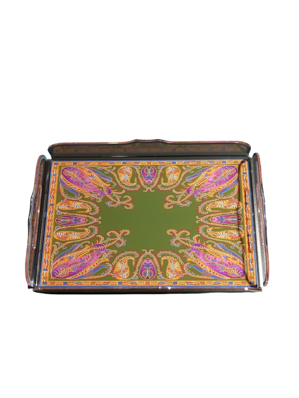 Etro Home Jaipur Tray 42x28 In Multicolour