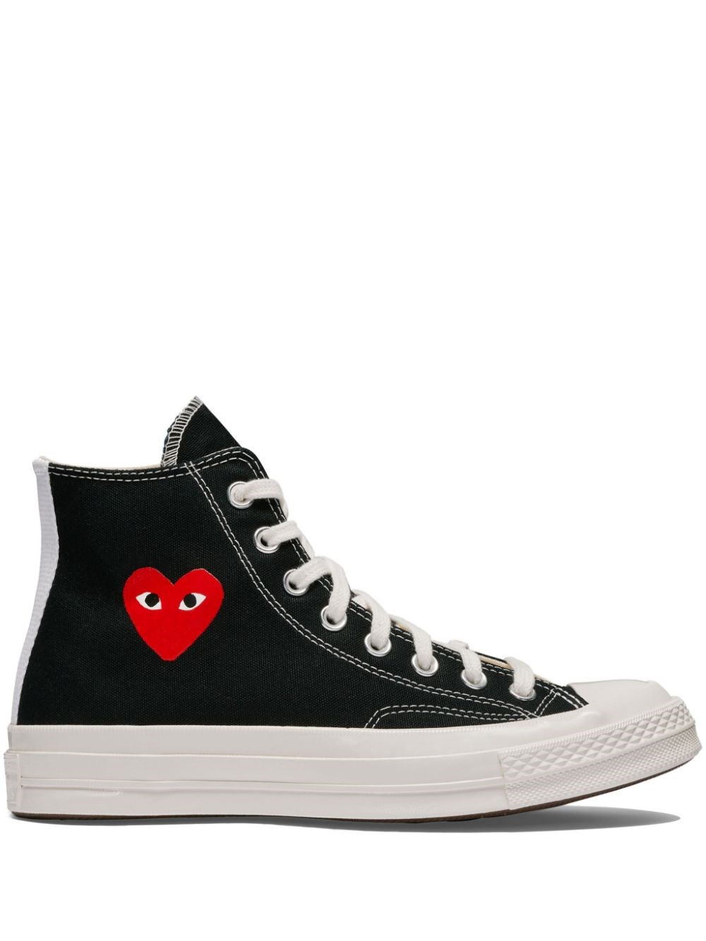 COMME DES GARÇONS PLAY Chuck `70 Small Red Heart High Sneakers