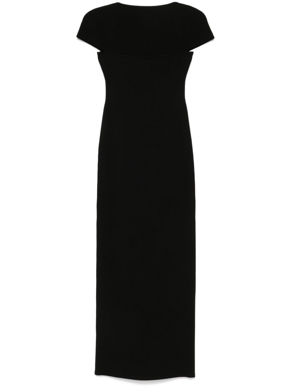 Khaite Basile Maxi Dress In Black