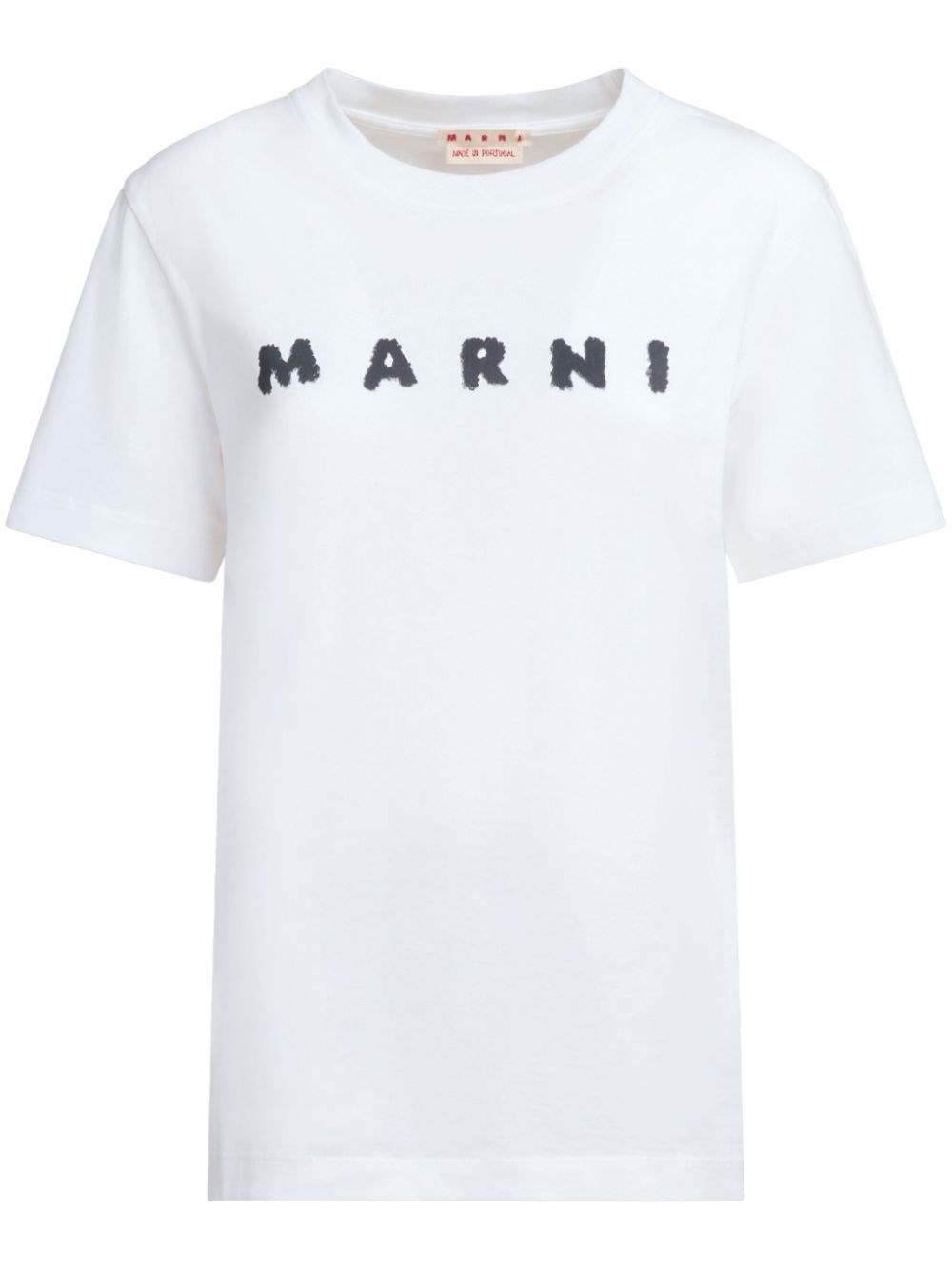 Shop Marni T-shirt With Logo Print In White