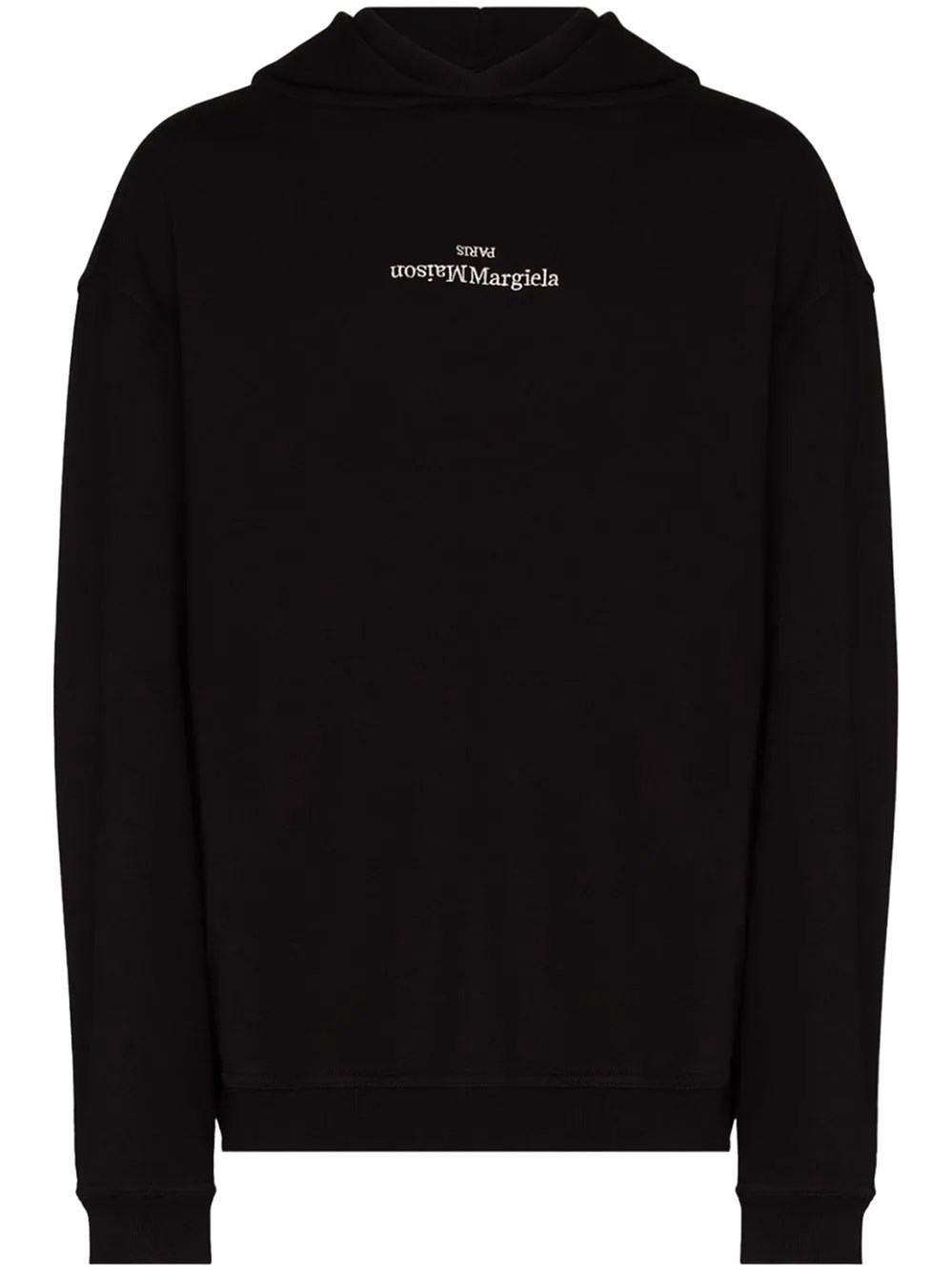 MAISON MARGIELA LOGO-EMBROIDERED COTTON HOODIE