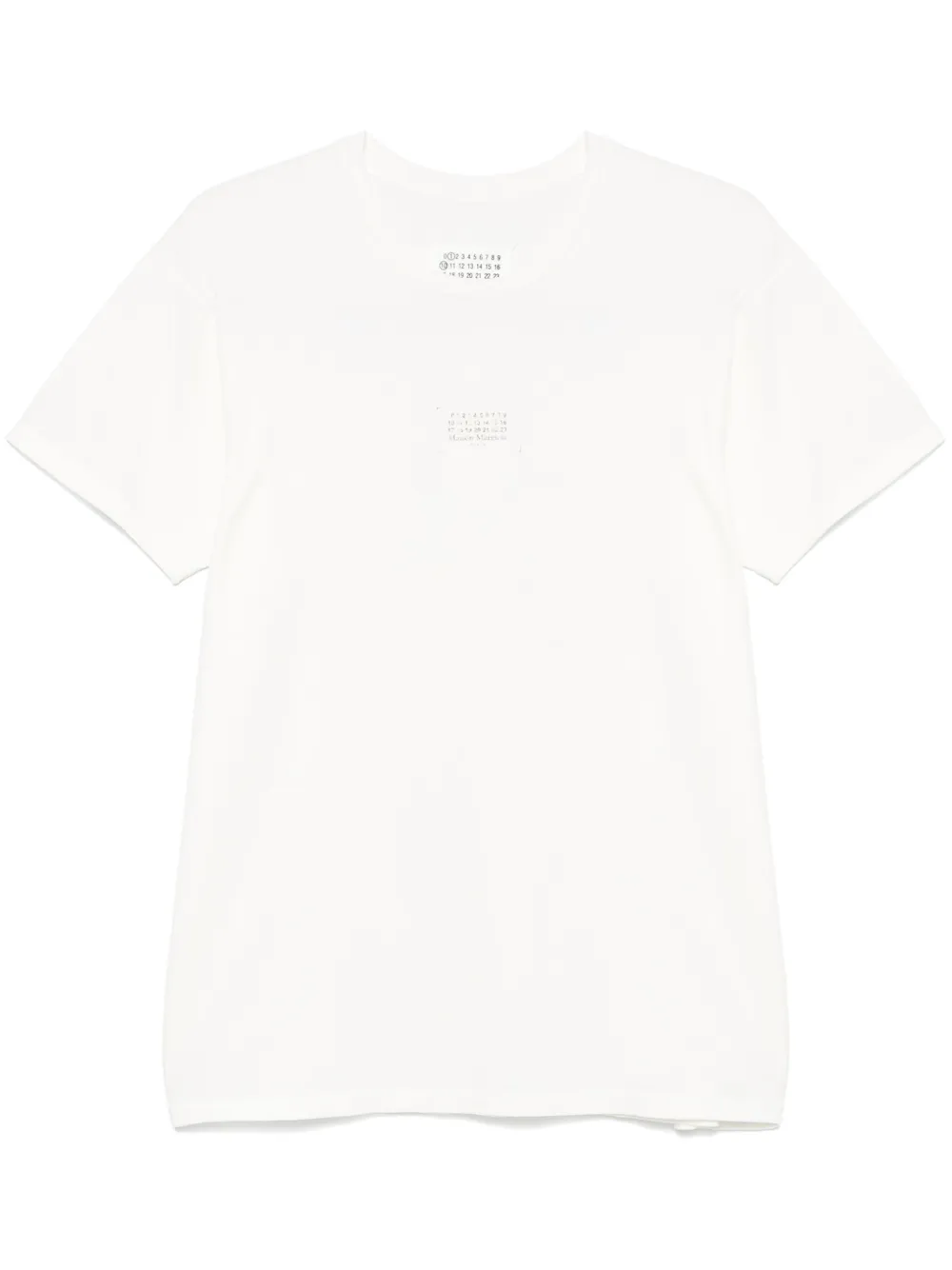 Maison Margiela Numbers-motif T-shirt In White