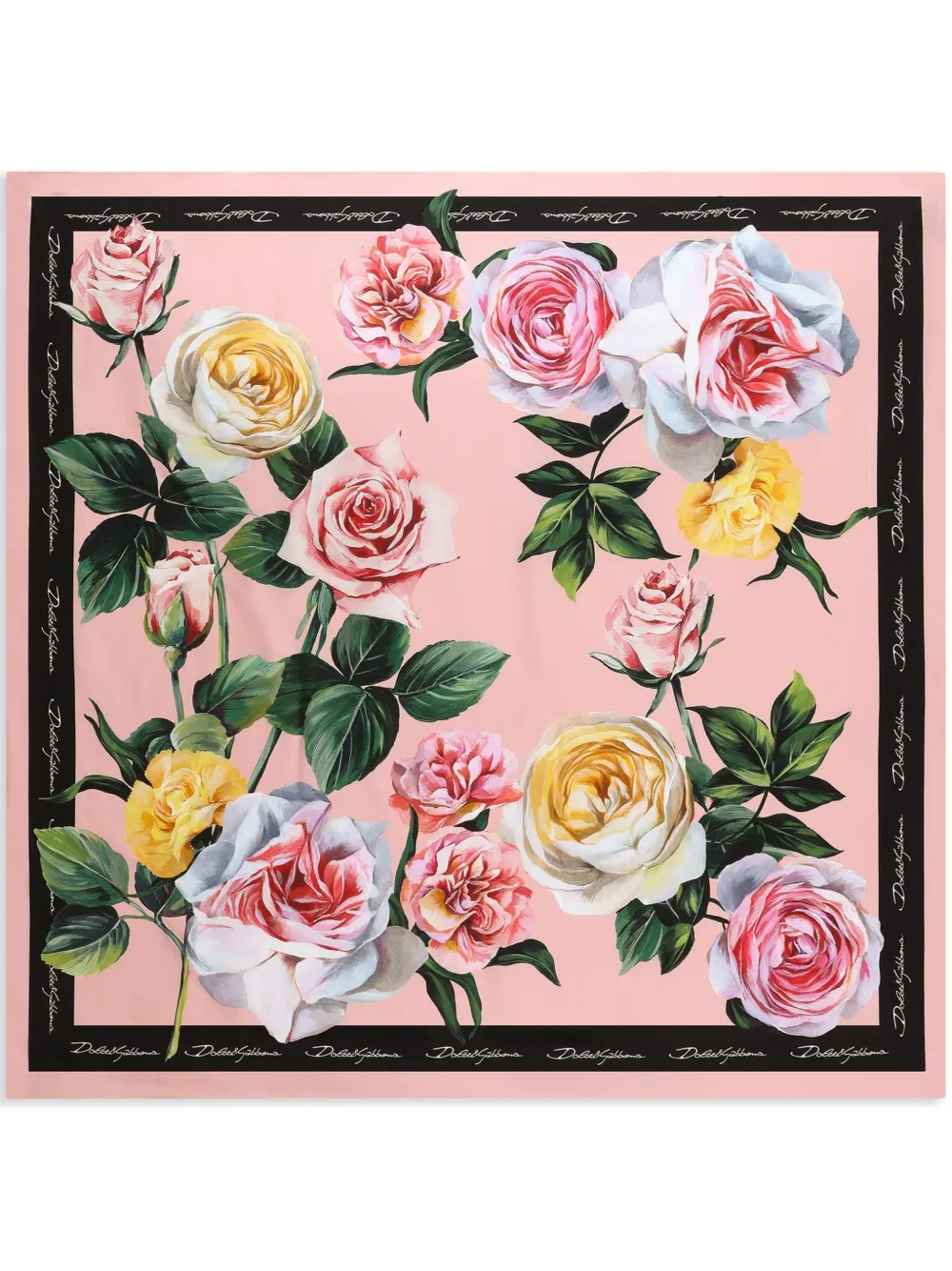 Shop Dolce & Gabbana 90x90 Scarf In Multicolour