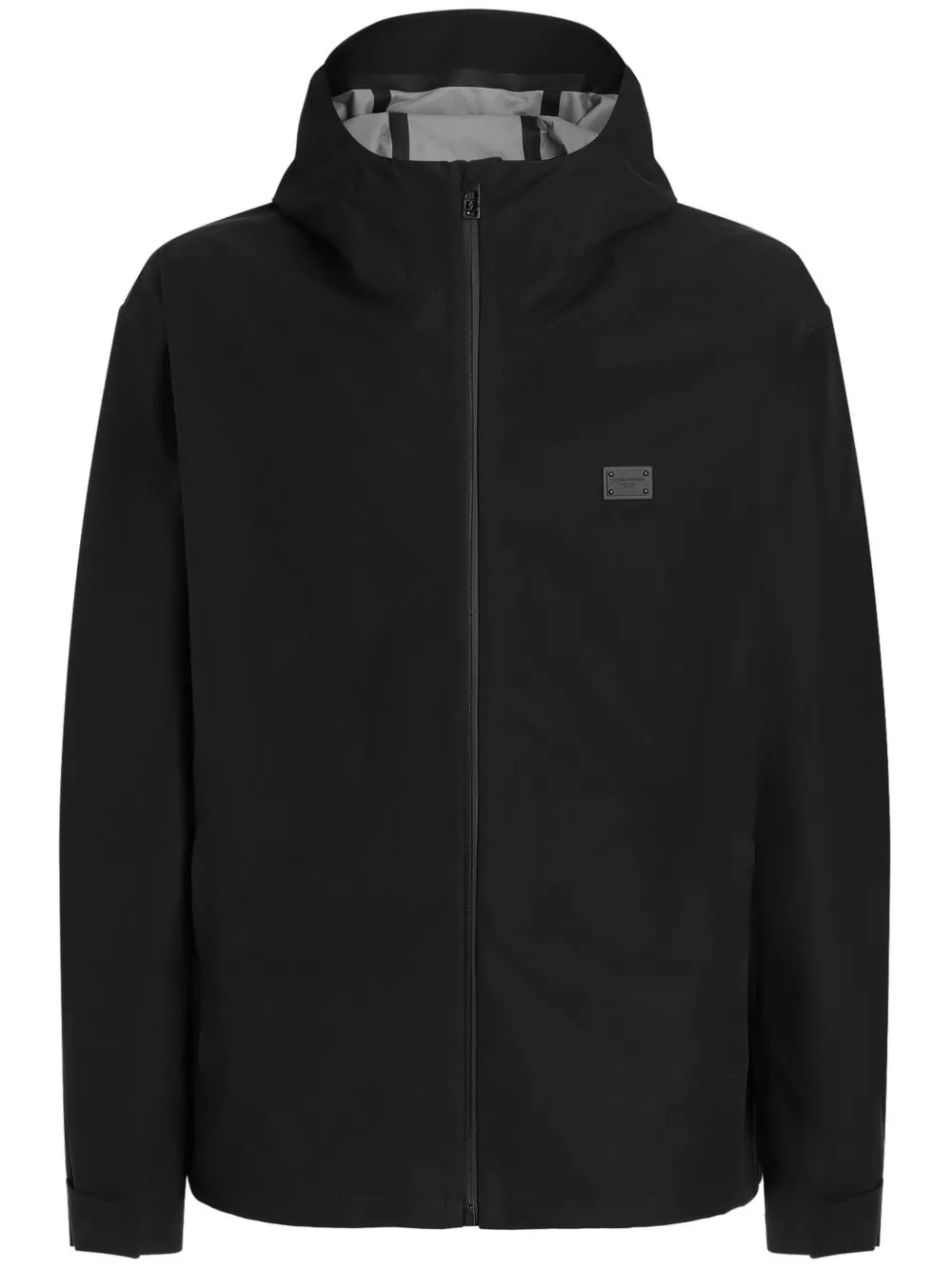 Dolce & Gabbana Hooded Jacket In Black