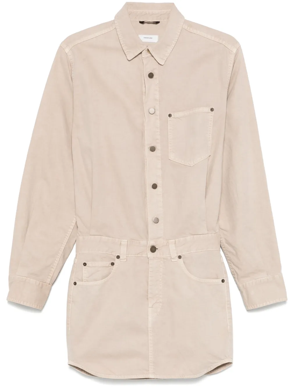 Haikure Tamu Short Dress In Nude & Neutrals