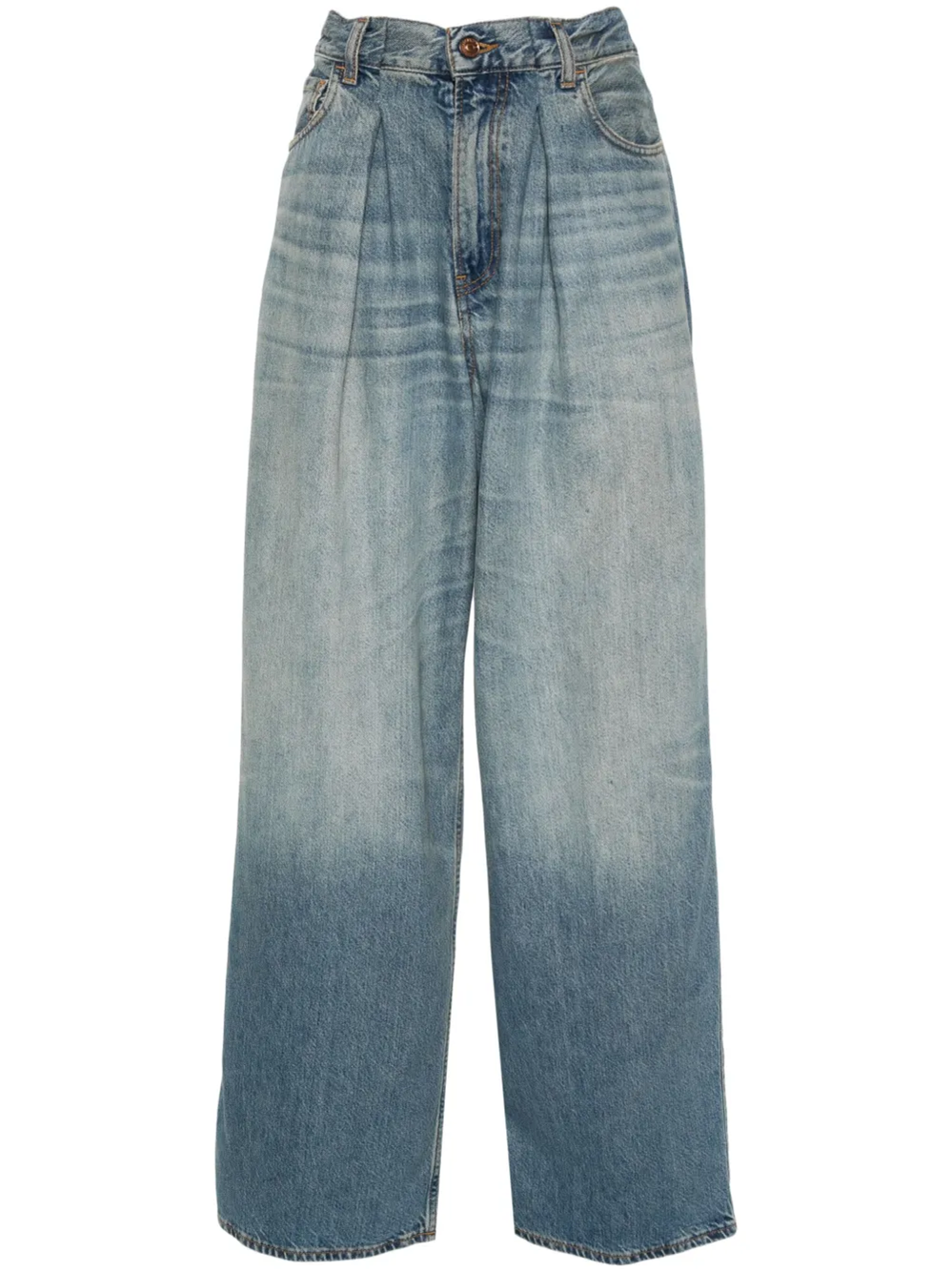 Haikure Candy High-rise Wide-leg Jeans In Blue