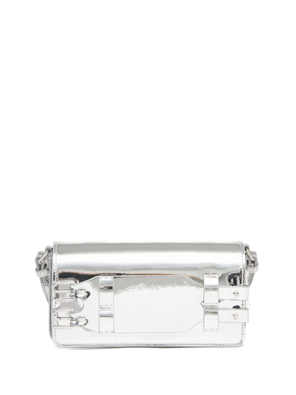 Mm6 Maison Margiela Small Bracelet Shoulder Bag In Metallic