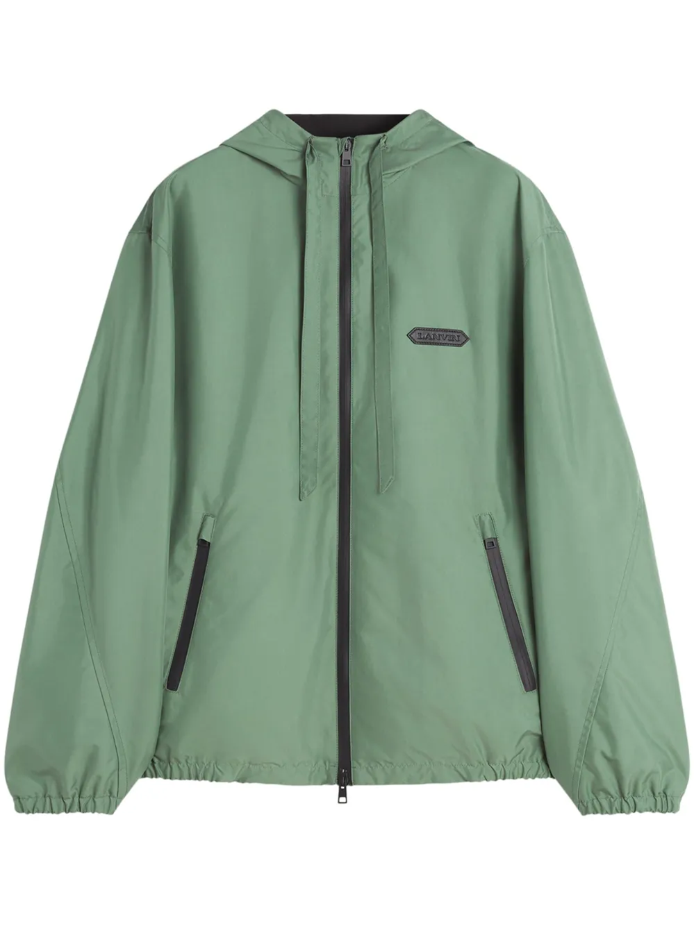 Shop Lanvin Windbreaker In Green
