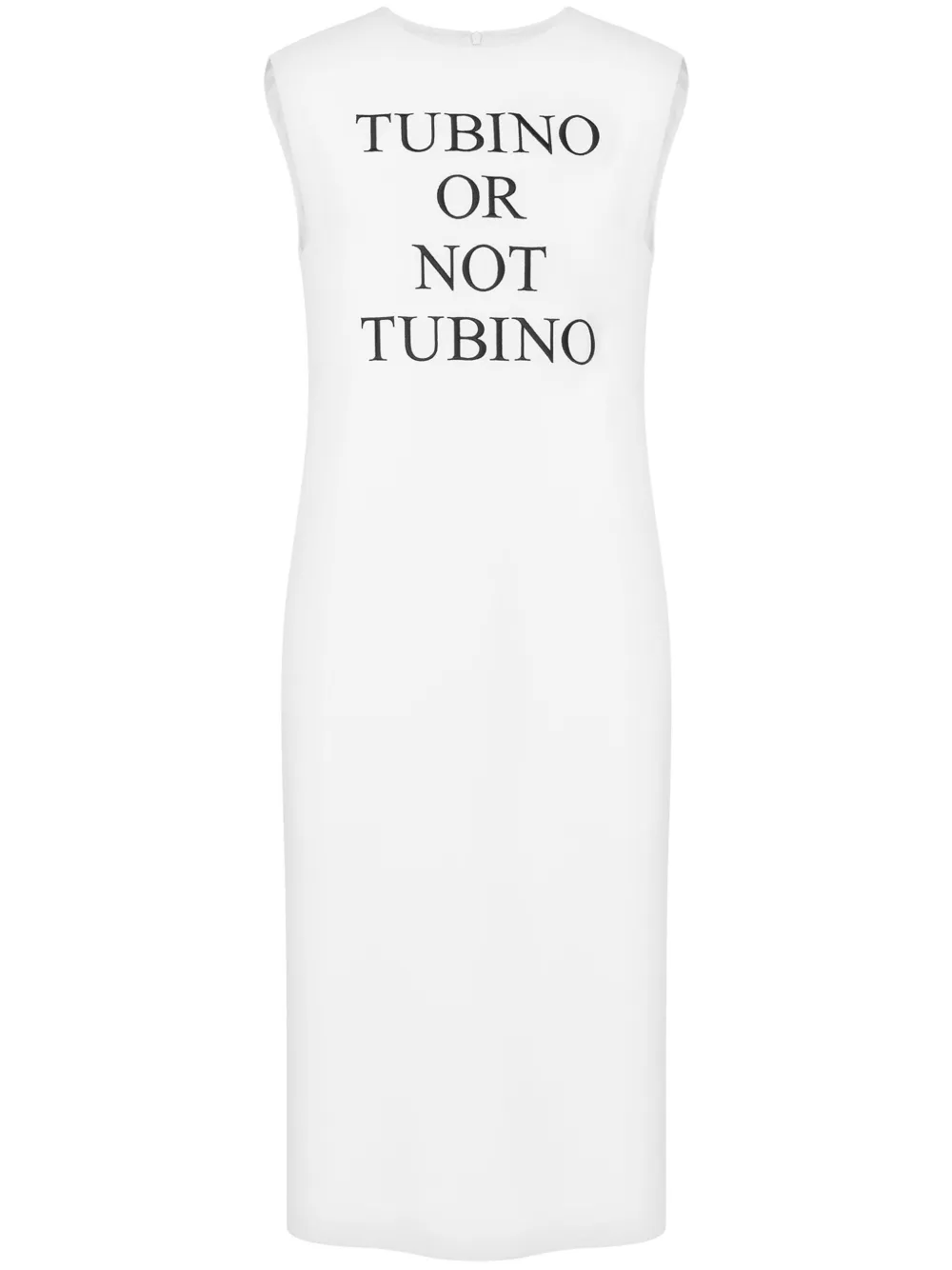 Moschino Slogan-print Midi Dress In White