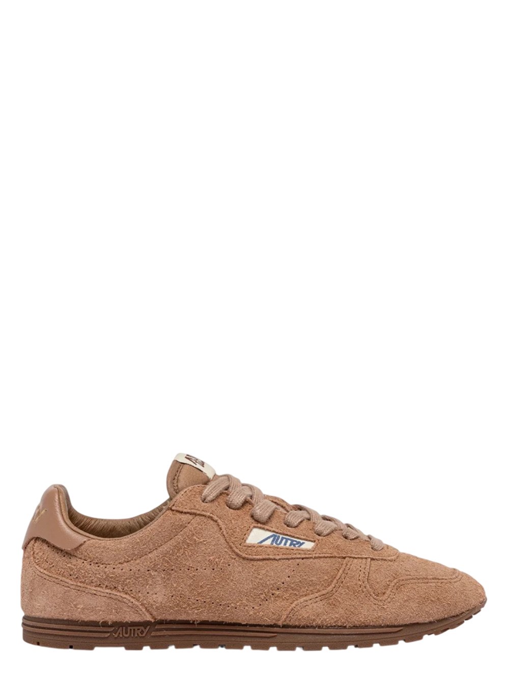 Autry 'windspin Low' Brown Sneaker With Logo On The Side And On The Heel In Brown