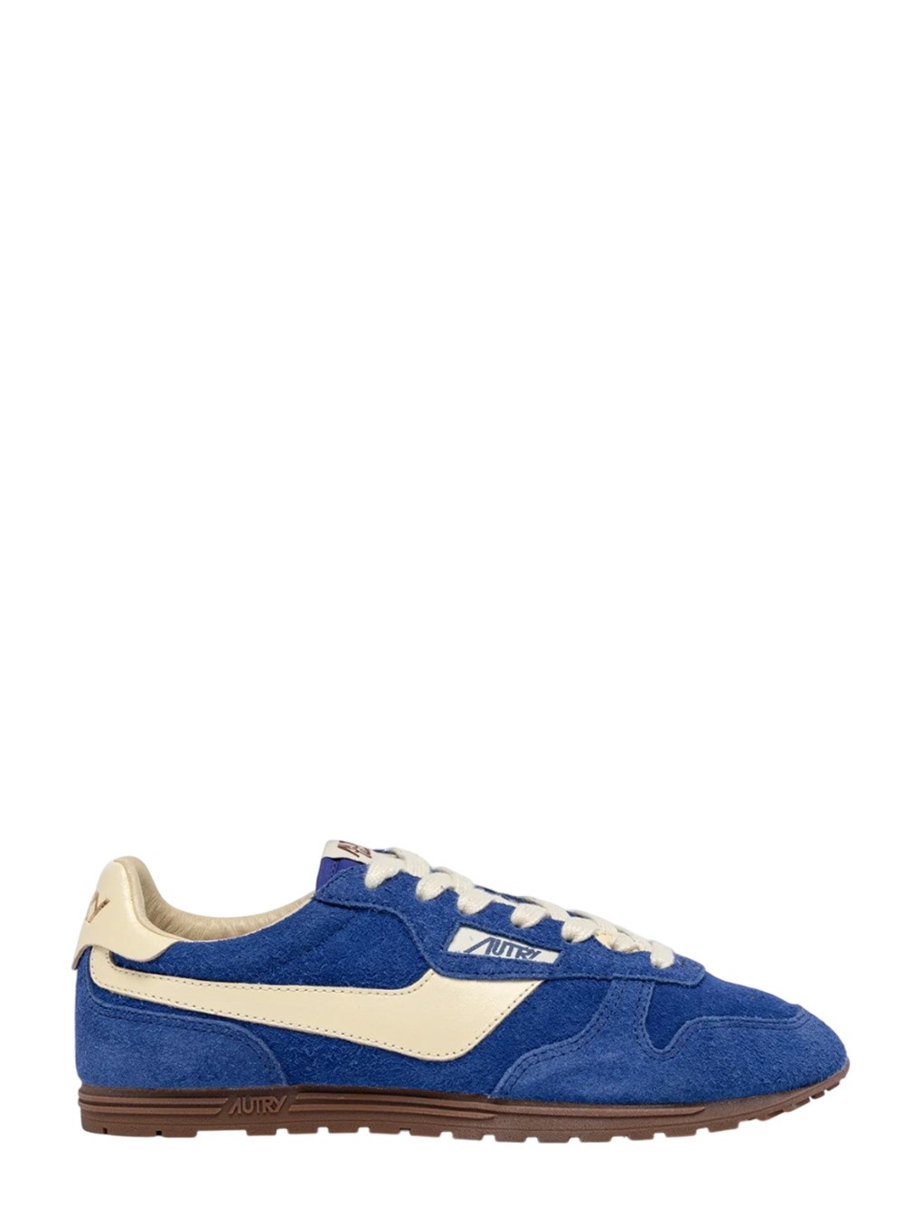 Shop Autry Windspin Suede And Leather Sneakers Bic And Rutabaga In Blue