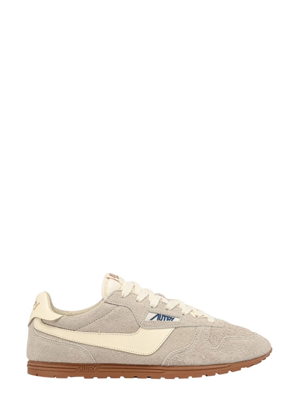 Shop Autry Windspin Suede And Leather Wife And Rutabaga Sneakers In Grey