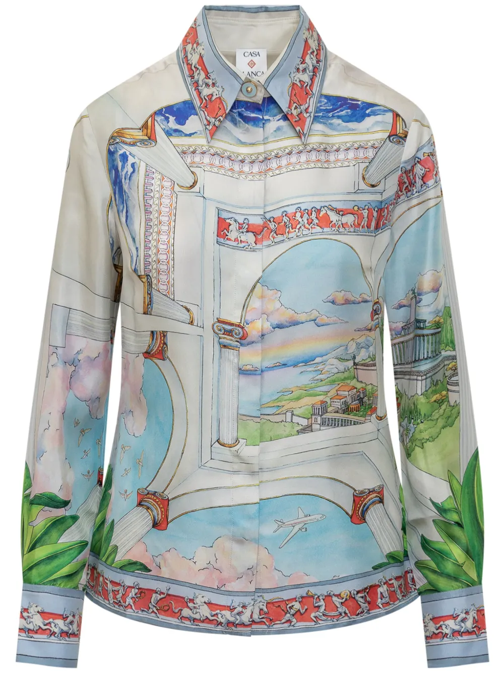 Shop Casablanca Le Passage Shirt In Multicolour
