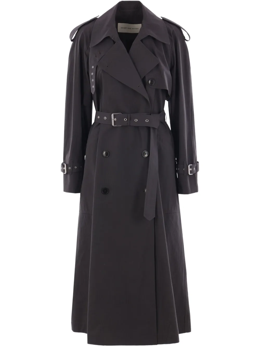 Dries Van Noten Risto Raincoat Clothing In Grey
