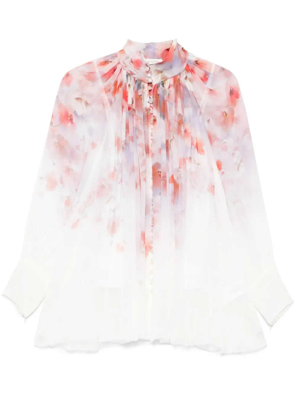 Shop Zimmermann Crush Blouse In Multicolour