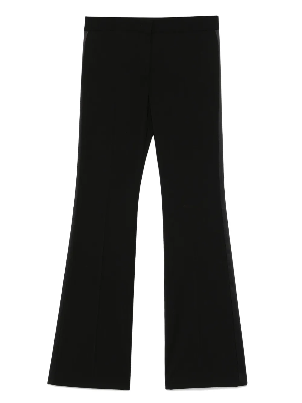 Shop Moschino Virgin Wool Trousers In Black