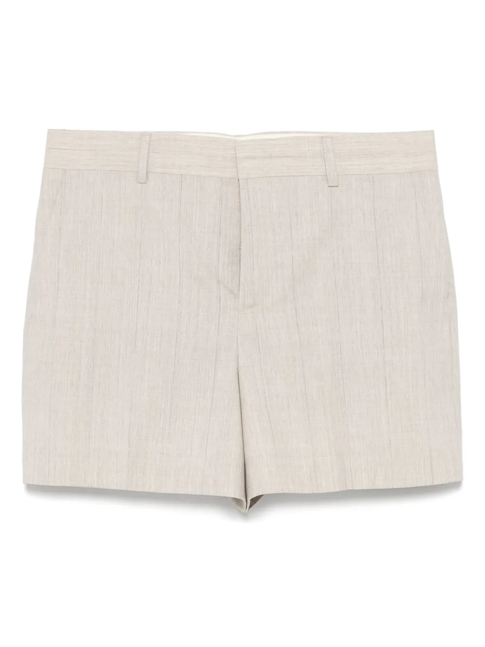 Moschino Women Virgin Wool Shorts In Nude & Neutrals