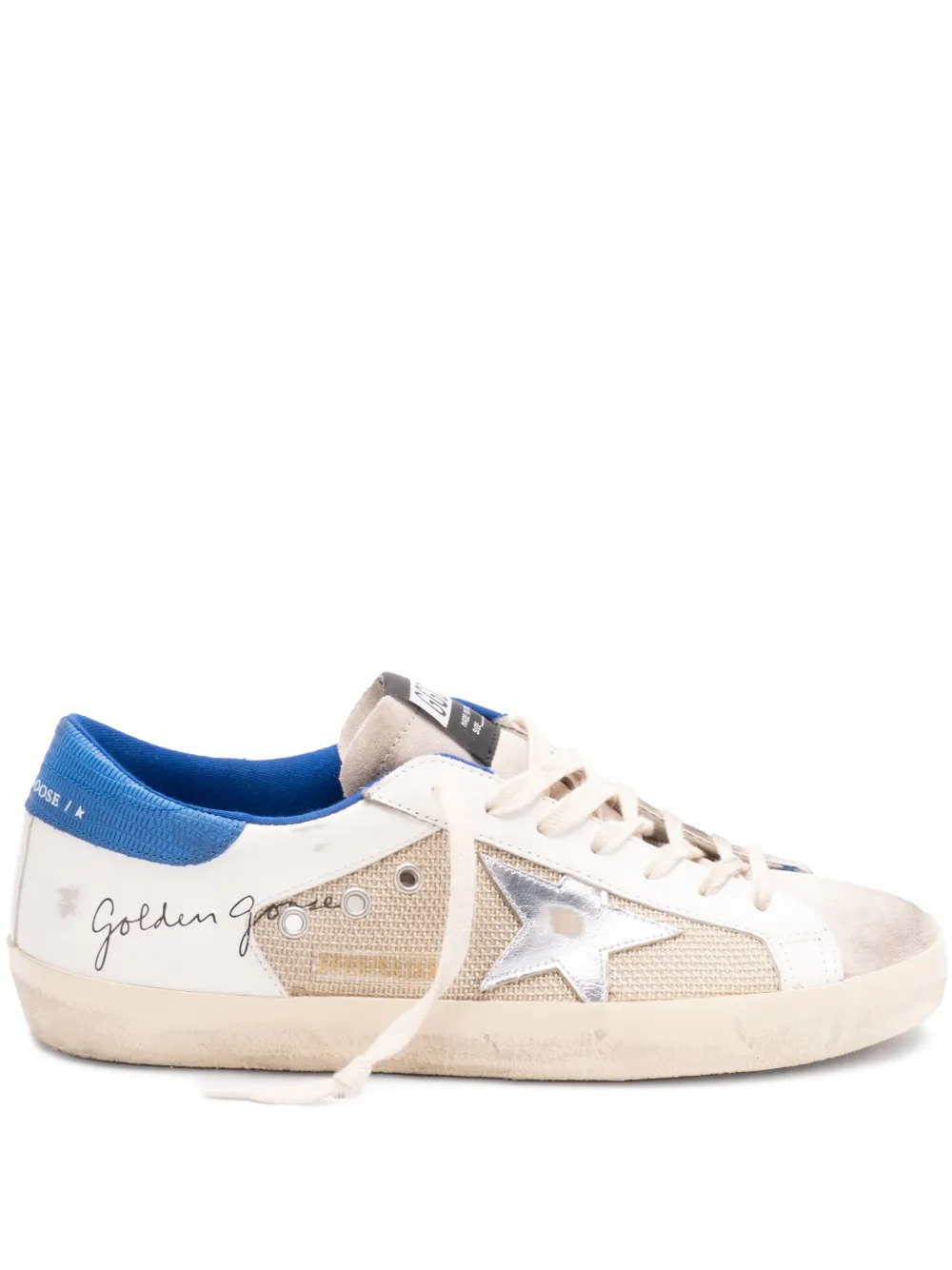 Shop Golden Goose Sneakers With Logo In White