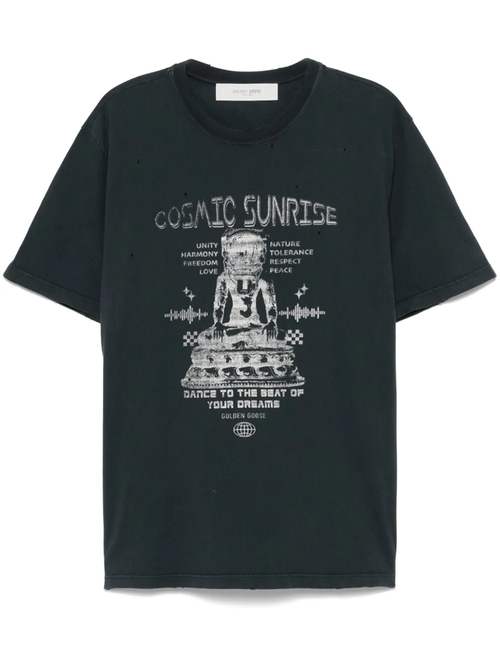Shop Golden Goose Graphic Print T-shirt In Black