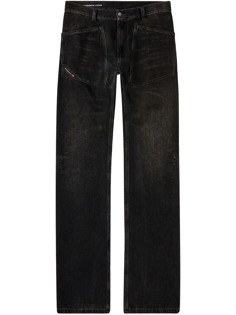 Shop Diesel D-zeta Jeans In Black